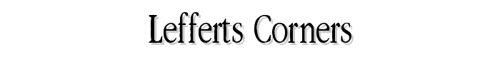 Lefferts Corners font